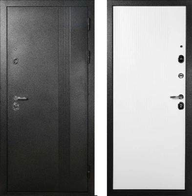 Дверь TD 9-1  Темно Сер.Антик- Белый